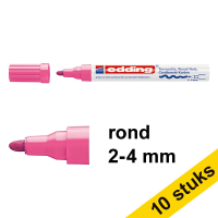 Aanbieding: 10x Edding 4000 matlakmarker roze (2 - 4 mm rond)