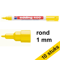 Aanbieding: 10x Edding 400 permanent marker geel (1 mm rond)