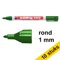 Aanbieding: 10x Edding 400 permanent marker groen (1 mm rond) 239442