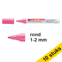 Aanbieding: 10x Edding 4040 matlakmarker roze (1 - 2 mm rond)