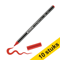 Aanbieding: 10x Edding 4200 porselein-penseelstift rood (1 - 4mm penseelpunt) 239819
