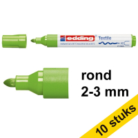 Aanbieding: 10x Edding 4500 textielmarker lichtgroen (2 - 3 mm rond) 239832