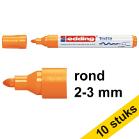 Aanbieding: 10x Edding 4500 textielmarker neon-oranje (2 - 3 mm rond)