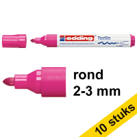 Aanbieding: 10x Edding 4500 textielmarker neon violet (2 - 3 mm rond)