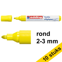 Aanbieding: 10x Edding 4500 textielmarker neongeel (2 - 3 mm rond) 239834