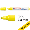 Aanbieding: 10x Edding 4500 textielmarker neongeel (2 - 3 mm rond) 239834 - 1