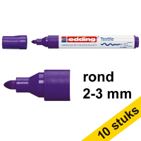Aanbieding: 10x Edding 4500 textielmarker violet (2 - 3 mm rond) 239843