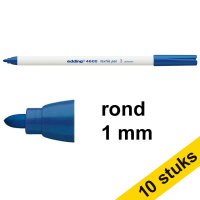 Aanbieding: 10x Edding 4600 textielmarker blauw (1 mm rond)