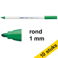 Aanbieding: 10x Edding 4600 textielmarker groen (1 mm rond)