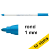 Aanbieding: 10x Edding 4600 textielmarker lichtblauw (1 mm rond) 239851 - 1