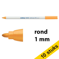 Aanbieding: 10x Edding 4600 textielmarker neon-oranje (1 mm rond)