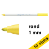 Aanbieding: 10x Edding 4600 textielmarker neongeel (1 mm rond) 239854 - 1