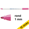 Aanbieding: 10x Edding 4600 textielmarker roze (1 mm rond) 239862 - 1