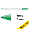 Aanbieding: 10x Edding 4600 textielmarker vaalgroen (1 mm rond) 239860 - 1