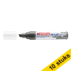 Aanbieding: 10x Edding 5000 acrylmarker antraciet (5 - 10 mm beitel) 240250 - 1