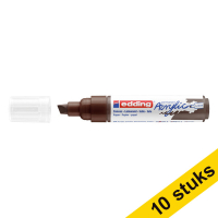 Aanbieding: 10x Edding 5000 acrylmarker chocoladebruin (5 - 10 mm beitel)