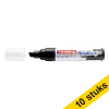 Aanbieding: 10x Edding 5000 acrylmarker diep zwart (5 - 10 mm beitel) 240234 - 1