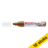 Aanbieding: 10x Edding 5000 acrylmarker hazelnoot (5 - 10 mm beitel) 240246 - 1