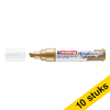 Aanbieding: 10x Edding 5000 acrylmarker rijkgoud (5 - 10 mm beitel) 240249 - 1