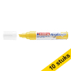 Aanbieding: 10x Edding 5000 acrylmarker verkeersgeel (5 - 10 mm beitel) 240238 - 1