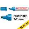 Aanbieding: 10x Edding 500 permanent marker lichtblauw (2 - 7 mm beitel) 239870 - 1