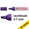 Aanbieding: 10x Edding 500 permanent marker paars (2 - 7 mm beitel) 239872 - 1