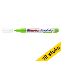 Aanbieding: 10x Edding 5100 acrylmarker geelgroen (2 - 3 mm rond) 240277