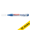 Aanbieding: 10x Edding 5100 acrylmarker gentiaanblauw (2 - 3 mm rond) 240262 - 1