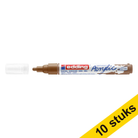 Aanbieding: 10x Edding 5100 acrylmarker hazelnoot (2 - 3 mm rond)