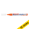 Aanbieding: 10x Edding 5100 acrylmarker neon-oranje (2 - 3 mm rond) 240257 - 1