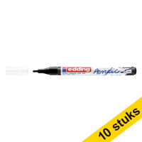 Aanbieding: 10x Edding 5300 acrylmarker diep zwart (1 - 2 mm rond)