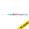 Aanbieding: 10x Edding 5300 acrylmarker opulent turquoise (1 - 2 mm rond) 240300 - 1