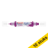 Aanbieding: 10x Edding 5400 acryl 3D double liner bessenrood (2  - 3 / 5 - 10 mm) 240314 - 1