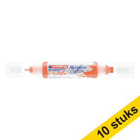 Aanbieding: 10x Edding 5400 acryl 3D double liner neon-oranje (2  - 3 / 5 - 10 mm)