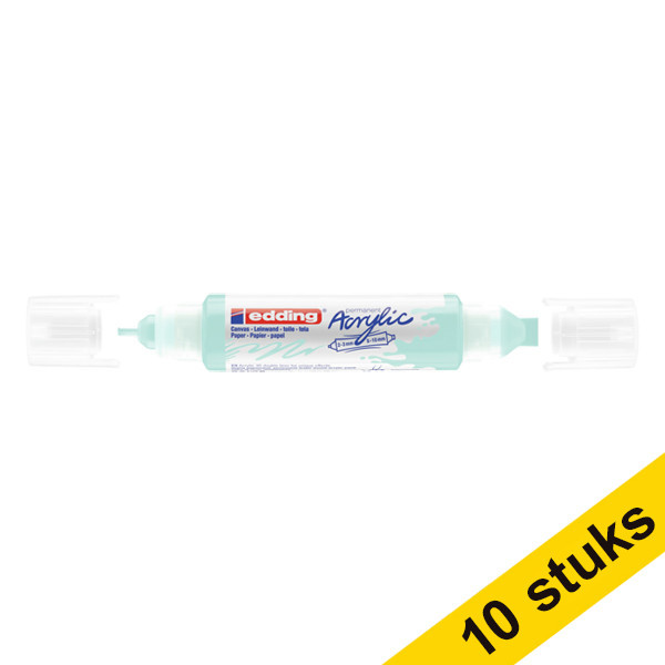 Aanbieding: 10x Edding 5400 acryl 3D double liner pastelblauw (2  - 3 / 5 - 10 mm) 240316 - 1