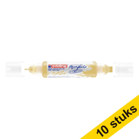 Aanbieding: 10x Edding 5400 acryl 3D double liner pastelgeel (2  - 3 / 5 - 10 mm)