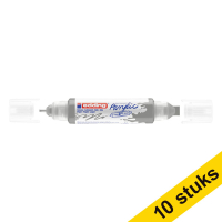 Aanbieding: 10x Edding 5400 acryl 3D double liner zilver (2  - 3 / 5 - 10 mm)