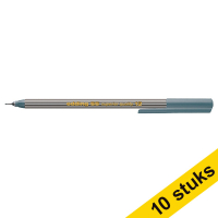 Aanbieding: 10x Edding 55 fineliner grijs