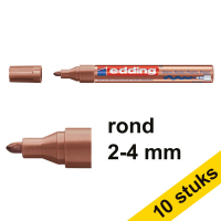 Aanbieding: 10x Edding 750 glanslakmarker koper (2 - 4 mm rond)