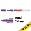 Aanbieding: 10x Edding 750 glanslakmarker violet (2 - 4 mm rond) 239450 - 1