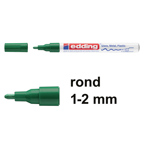 Aanbieding: 10x Edding 751 glanslakmarker groen (1 - 2 mm rond) 240529 - 1