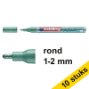 Aanbieding: 10x Edding 751 glanslakmarker metallic groen (1-2 mm rond) 239550 - 1