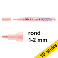 Aanbieding: 10x Edding 751 glanslakmarker pastelroze (1-2 mm rond) 239555