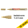 Aanbieding: 10x Edding 753 glanslakmarker kalligrafie goud (1 - 2,5 mm) 239899 - 1
