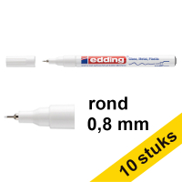 Aanbieding: 10x Edding 780 glanslakmarker wit (0,8 mm rond)