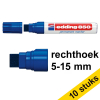 Aanbieding: 10x Edding 850 permanent marker blauw (5 - 15 mm beitel) 239922 - 1