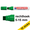Aanbieding: 10x Edding 850 permanent marker groen (5 - 15 mm beitel) 239923 - 1