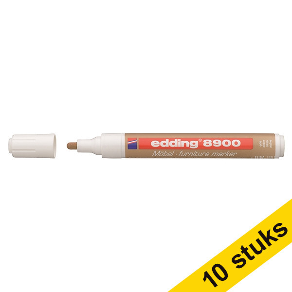 Edding Aanbieding: 10x Edding 8900 meubelmarker elzenhout middel (1,5 - 2 mm rond)  239933 - 1