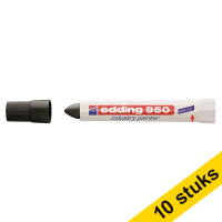 Aanbieding: 10x Edding 950 industriële paint marker zwart (10 mm rond)