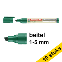Aanbieding: 10x Edding EcoLine 29 whiteboard marker groen (1 - 5 mm beitel)